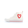 basket montante en toile blanche